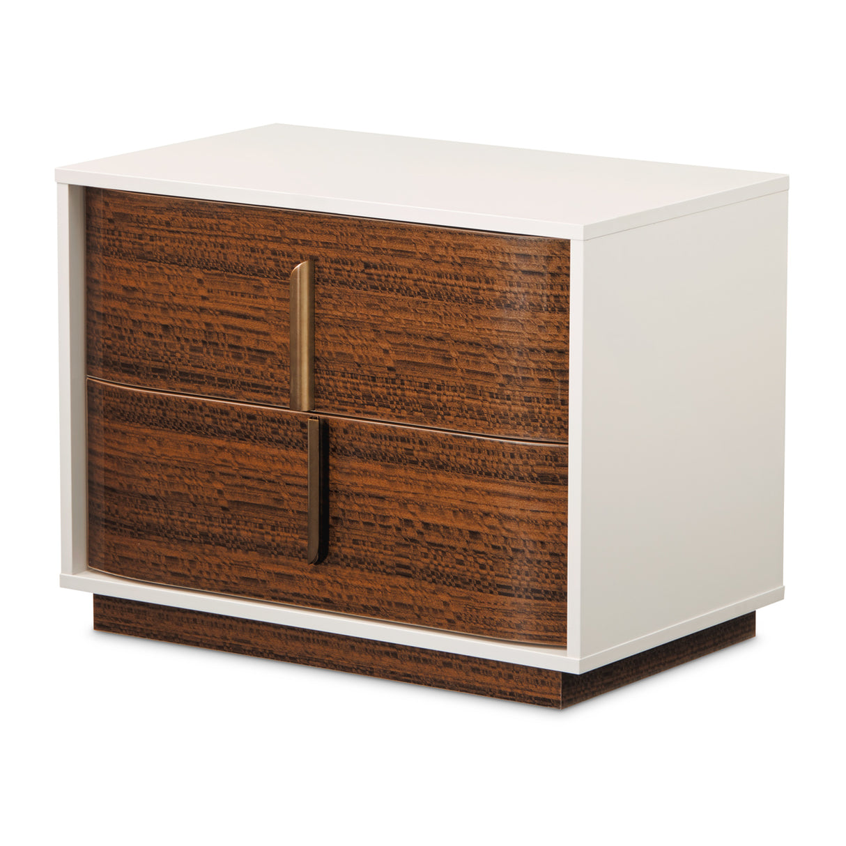Pavira Walnut Walnut 2-Drawer Nightstand