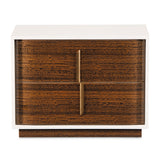Pavira Walnut Walnut 2-Drawer Nightstand
