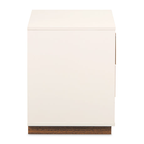 Pavira Walnut Walnut 2-Drawer Nightstand from Michael Amini - Luna Furniture