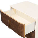 Pavira Walnut Walnut 2-Drawer Nightstand