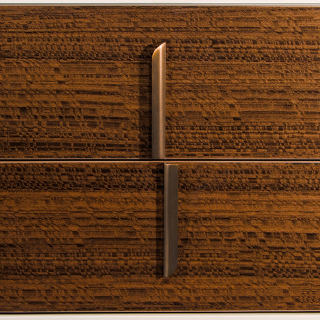 Pavira Walnut Walnut 2-Drawer Nightstand from Michael Amini - Luna Furniture