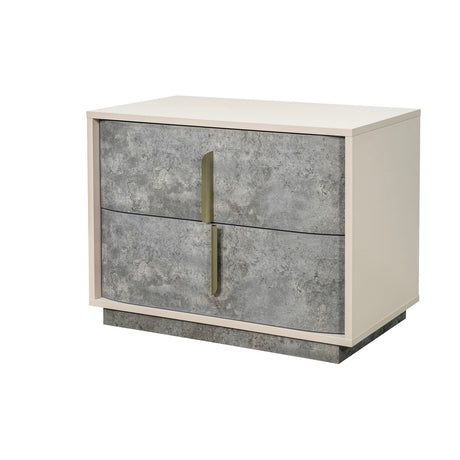 Pavira Stone 2-drawer Nightstand from Michael Amini - Luna Furniture