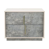 Pavira Stone 2-drawer Nightstand from Michael Amini - Luna Furniture