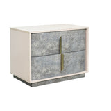 Pavira Stone 2-drawer Nightstand from Michael Amini - Luna Furniture