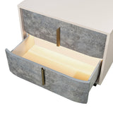 Pavira Stone 2-drawer Nightstand from Michael Amini - Luna Furniture