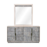 Pavira Stone Dresser With Mirror from Michael Amini - Luna Furniture