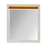 Pavira - Walnut Walnut Dresser Mirror With Led Lights from Michael Amini - Luna Furniture