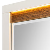Pavira - Walnut Walnut Dresser Mirror With Led Lights from Michael Amini - Luna Furniture