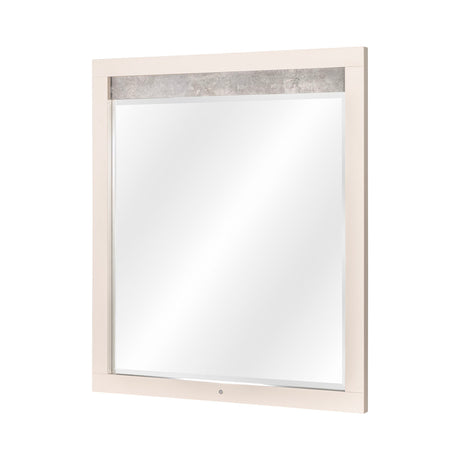 Pavira Stone Dresser Mirror With Led Lights from Michael Amini - Luna Furniture