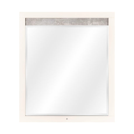 Pavira Stone Dresser Mirror With Led Lights from Michael Amini - Luna Furniture