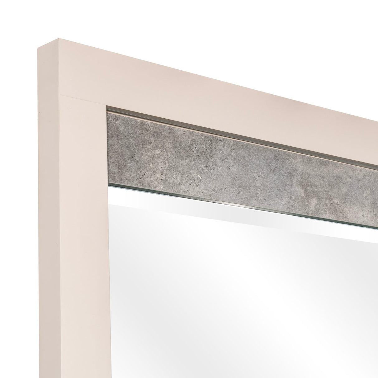 Pavira Stone Dresser Mirror With Led Lights from Michael Amini - Luna Furniture
