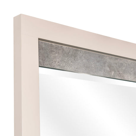 Pavira Stone Dresser Mirror With Led Lights from Michael Amini - Luna Furniture