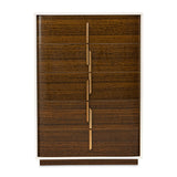 Pavira - Walnut Walnut 5-Drawer Chest
