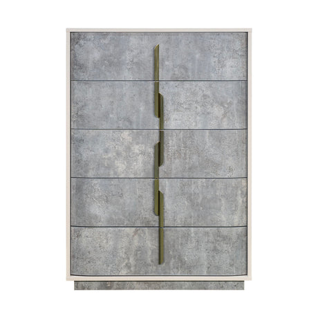 Pavira Stone 5-drawer Chest from Michael Amini - Luna Furniture