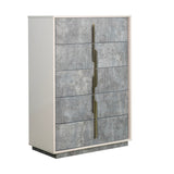 Pavira Stone 5-drawer Chest from Michael Amini - Luna Furniture
