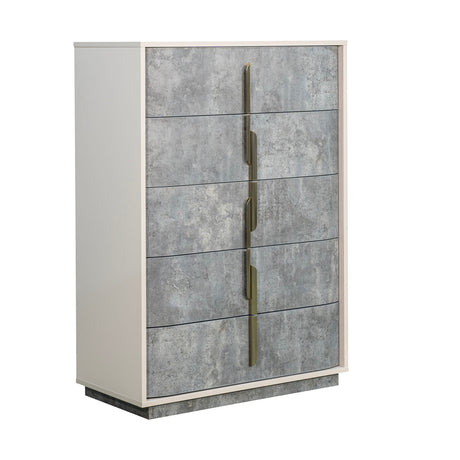 Pavira Stone 5-drawer Chest from Michael Amini - Luna Furniture