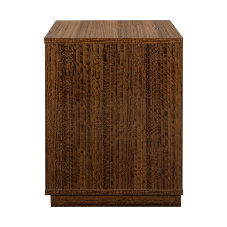 Kayner Charcoal 1-drawer Nightstand from Michael Amini - Luna Furniture