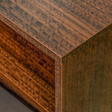 Kayner Charcoal 1-drawer Nightstand from Michael Amini - Luna Furniture