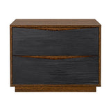 Kayner Charcoal 2-drawer Nightstand from Michael Amini - Luna Furniture