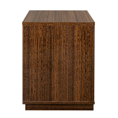 Kayner Charcoal 2-drawer Nightstand from Michael Amini - Luna Furniture
