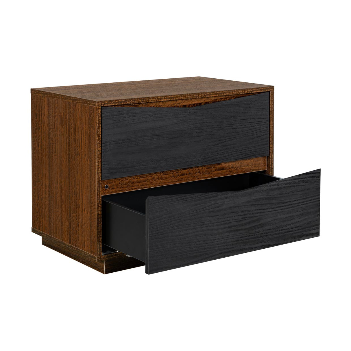 Kayner Charcoal 2-drawer Nightstand from Michael Amini - Luna Furniture