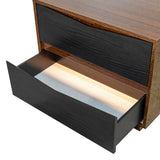 Kayner Charcoal 2-drawer Nightstand from Michael Amini - Luna Furniture