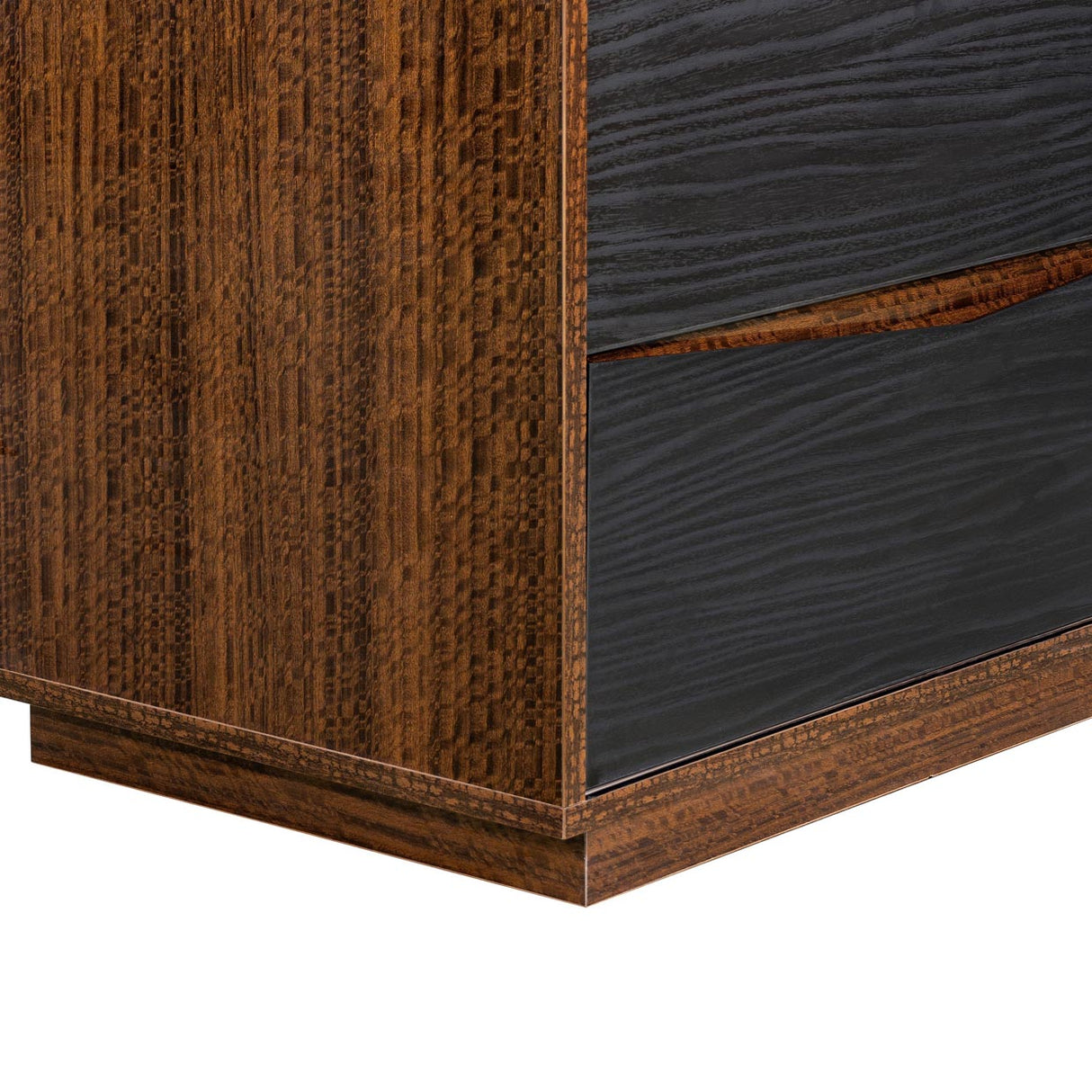 Kayner Charcoal 2-drawer Nightstand from Michael Amini - Luna Furniture
