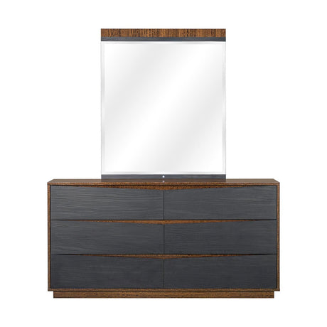 Kayner Charcoal Dresser With Mirror from Michael Amini - Luna Furniture