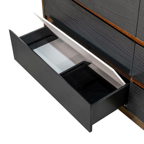Kayner Charcoal Dresser from Michael Amini - Luna Furniture