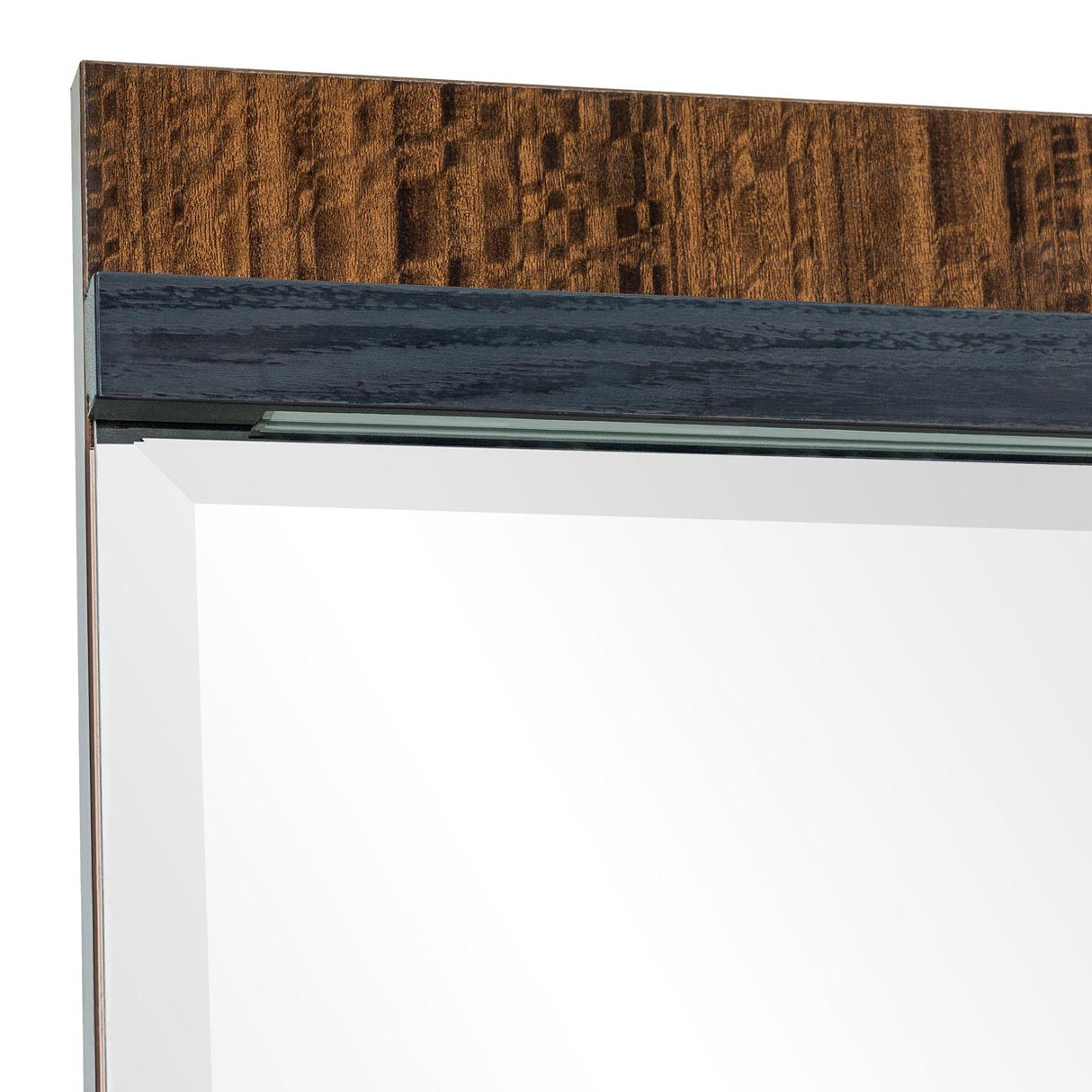 Kayner Charcoal Dresser Mirror With Led Lights from Michael Amini - Luna Furniture