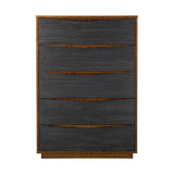 Kayner Charcoal 5-drawer Chest from Michael Amini - Luna Furniture