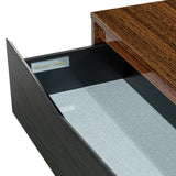 Kayner Charcoal 5-drawer Chest from Michael Amini - Luna Furniture