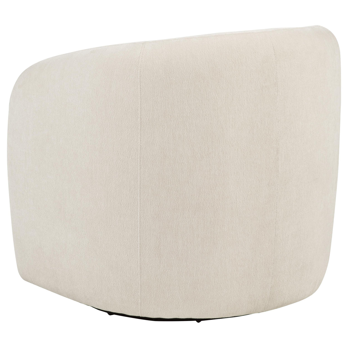 Gerley Beige Faux Sherpa Chenille Upholstered Swivel Accent Chair from Coaster - Luna Furniture