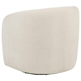 Gerley Beige Faux Sherpa Chenille Upholstered Swivel Accent Chair from Coaster - Luna Furniture