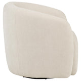 Gerley Beige Faux Sherpa Chenille Upholstered Swivel Accent Chair from Coaster - Luna Furniture