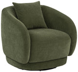 Arnaud Green Chenille Upholstered Swivel Accent Chair from Coaster - Luna Furniture