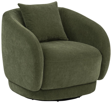 Arnaud Green Chenille Upholstered Swivel Accent Chair from Coaster - Luna Furniture