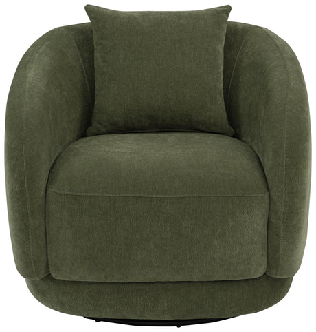 Arnaud Green Chenille Upholstered Swivel Accent Chair from Coaster - Luna Furniture