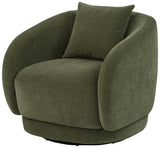 Arnaud Green Chenille Upholstered Swivel Accent Chair from Coaster - Luna Furniture