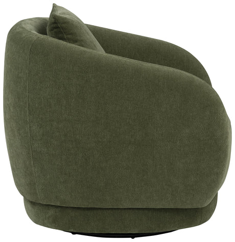 Arnaud Green Chenille Upholstered Swivel Accent Chair from Coaster - Luna Furniture
