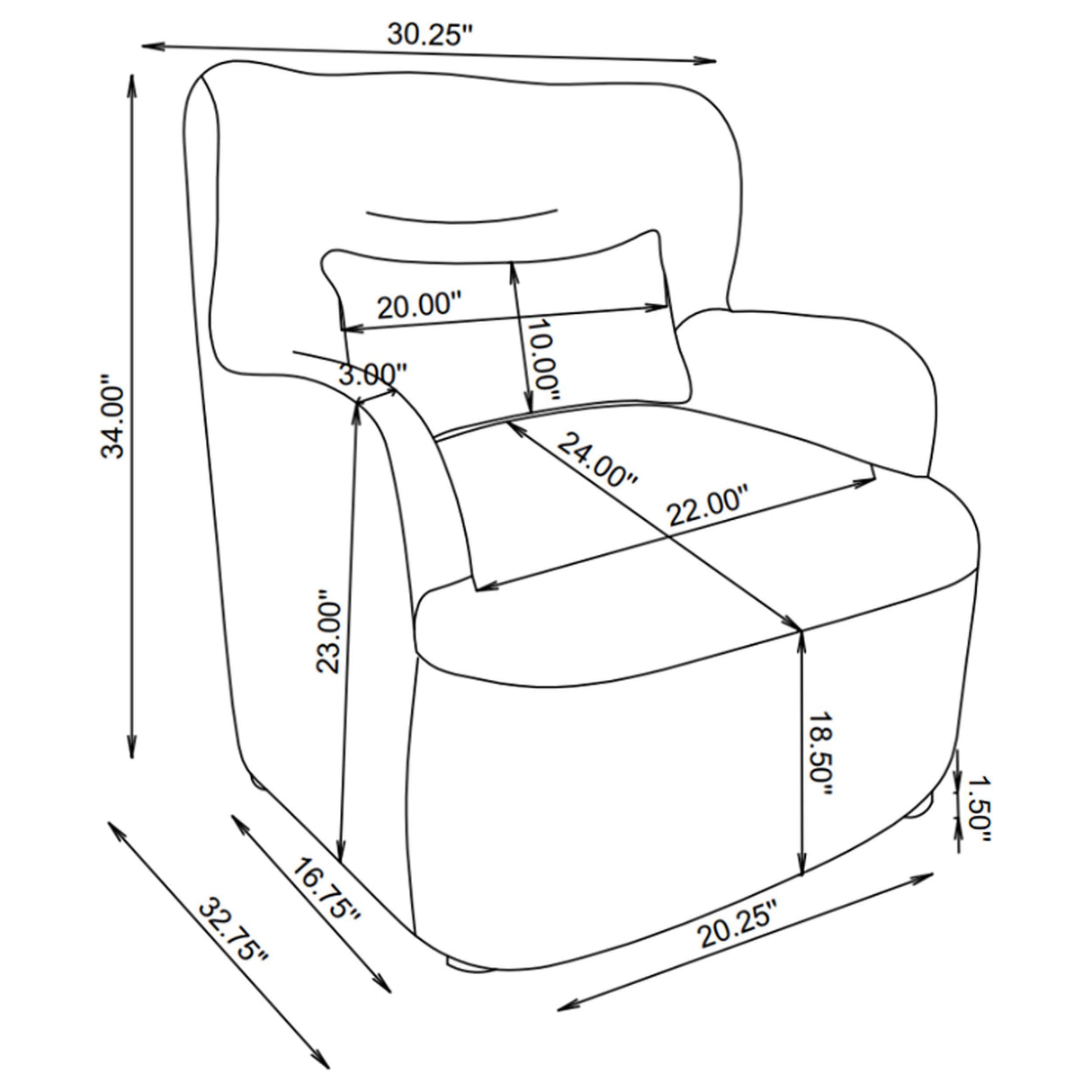 HP0426 Beige Accent Chair from Coaster - Luna Furniture