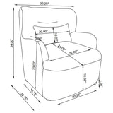 HP0426 Beige Accent Chair from Coaster - Luna Furniture
