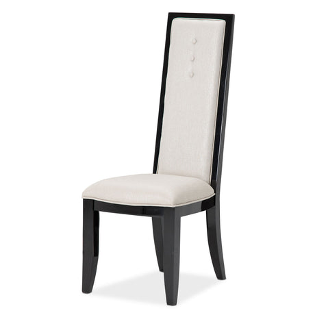 Sky Tower - V85 Black Ice Side Chair from Michael Amini - Luna Furniture