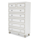 Sky Tower - V85 Cloud White 7-drawer Chest from Michael Amini - Luna Furniture
