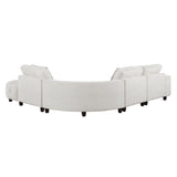 Vaelen Beige RAF Sectional with Hidden Storage from Homelegance - Luna Furniture