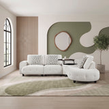 Vaelen Beige RAF Sectional with Hidden Storage from Homelegance - Luna Furniture