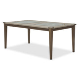 Valise Amazon Tan Gator 4 Leg Retangular Dining Table W/glass Inserts (includes: 1 - 24 Leaf) from Michael Amini - Luna Furniture