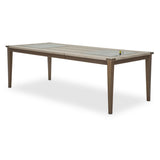 Valise Amazon Tan Gator 4 Leg Retangular Dining Table W/glass Inserts (includes: 1 - 24 Leaf) from Michael Amini - Luna Furniture