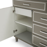 Urban Place Dove Grey Dresser With Mirror from Michael Amini - Luna Furniture