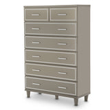 Urban Place Dove Grey 7-drawer Chest from Michael Amini - Luna Furniture